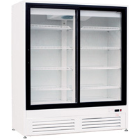 Холодильный шкаф со стеклянными дверьми-купе DUET G2-1,5