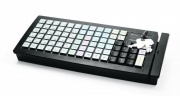 Клавиатура программируемая Posiflex KB-6600 черная с ридером магнитных карт на 1-3 дорожки